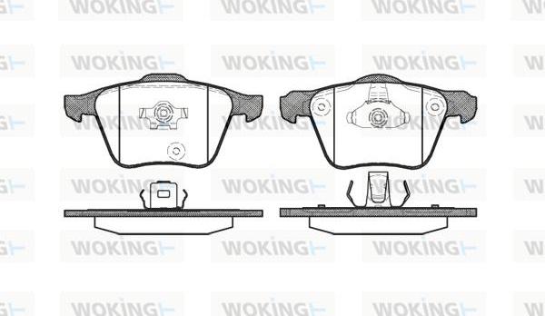 Woking P11433.00 - Bremžu uzliku kompl., Disku bremzes autospares.lv