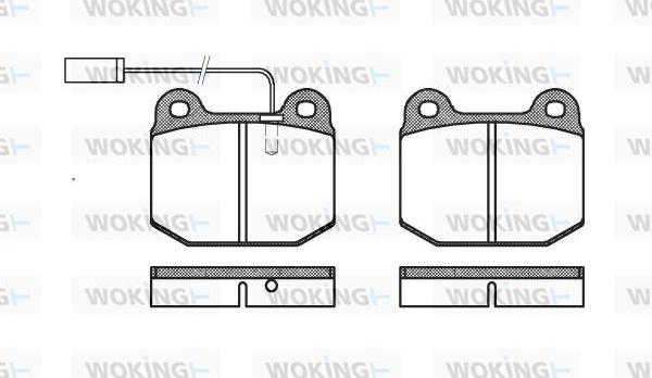 Woking P1143.21 - Bremžu uzliku kompl., Disku bremzes www.autospares.lv