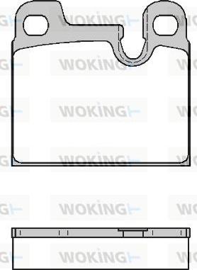 Woking P1153.00 - Bremžu uzliku kompl., Disku bremzes autospares.lv