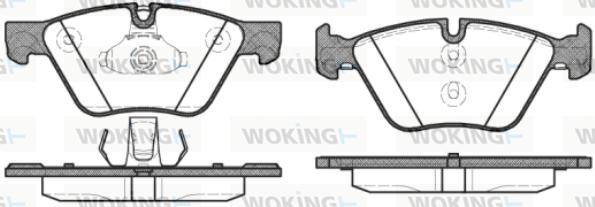 Woking P11523.30 - Bremžu uzliku kompl., Disku bremzes autospares.lv