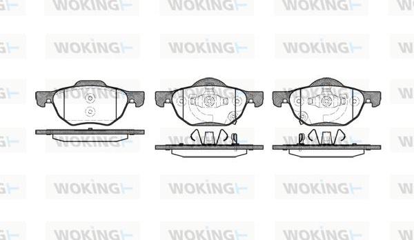 Woking P11683.02 - Brake Pad Set, disc brake www.autospares.lv