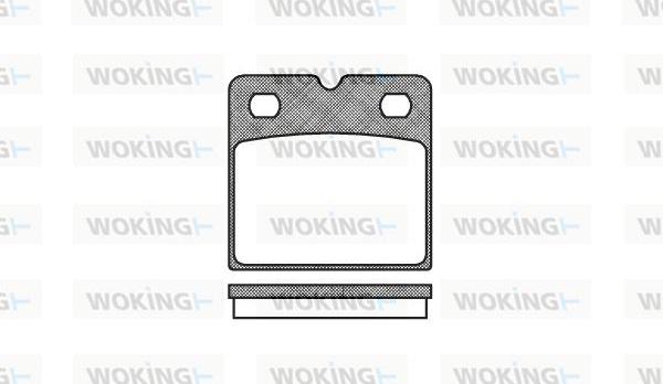 Woking P11673.00 - Bremžu uzliku kompl., Disku bremzes www.autospares.lv