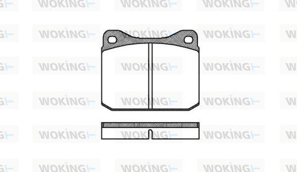 Woking P1103.10 - Bremžu uzliku kompl., Disku bremzes www.autospares.lv