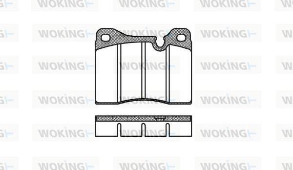 Woking P1113.20 - Bremžu uzliku kompl., Disku bremzes autospares.lv