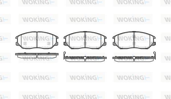 Woking P11853.02 - Brake Pad Set, disc brake www.autospares.lv