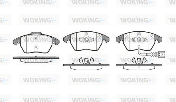 Woking P11303.01 - Brake Pad Set, disc brake www.autospares.lv