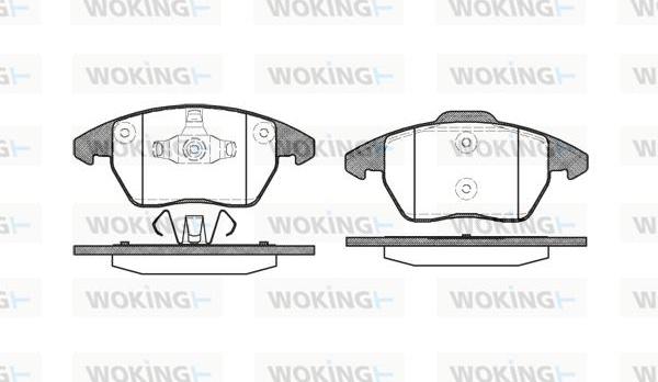 Woking P11303.10 - Bremžu uzliku kompl., Disku bremzes www.autospares.lv