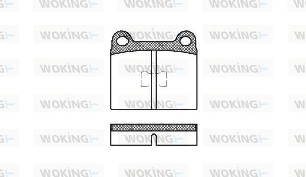 Woking P1173.00 - Bremžu uzliku kompl., Disku bremzes www.autospares.lv