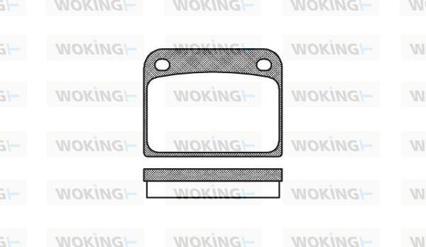 Woking P1853.00 - Bremžu uzliku kompl., Disku bremzes www.autospares.lv