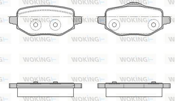 Woking P18523.00 - Brake Pad Set, disc brake www.autospares.lv