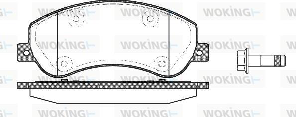 Woking P13503.00 - Bremžu uzliku kompl., Disku bremzes www.autospares.lv