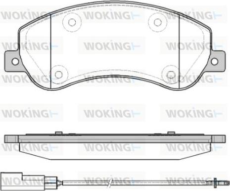 Woking P13503.11 - Bremžu uzliku kompl., Disku bremzes www.autospares.lv