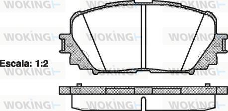 Woking P13583.00 - Bremžu uzliku kompl., Disku bremzes autospares.lv