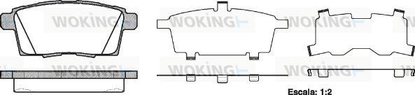 Woking P13683.00 - Brake Pad Set, disc brake www.autospares.lv