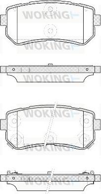 Woking P13093.42 - Bremžu uzliku kompl., Disku bremzes autospares.lv