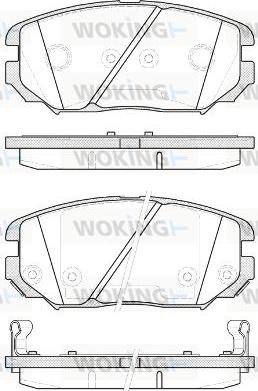 Woking P13043.12 - Bremžu uzliku kompl., Disku bremzes autospares.lv