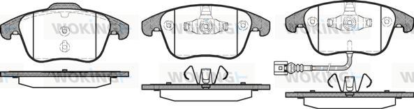 Woking P13193.21 - Тормозные колодки, дисковые, комплект www.autospares.lv