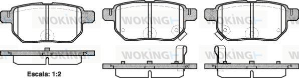 Woking P13863.02 - Brake Pad Set, disc brake www.autospares.lv