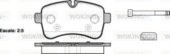 Woking P13823.00 - Bremžu uzliku kompl., Disku bremzes www.autospares.lv