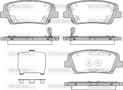 Woking P13743.09 - Bremžu uzliku kompl., Disku bremzes www.autospares.lv