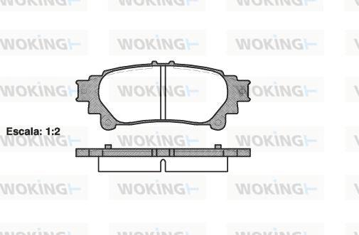 Woking P12953.00 - Bremžu uzliku kompl., Disku bremzes autospares.lv