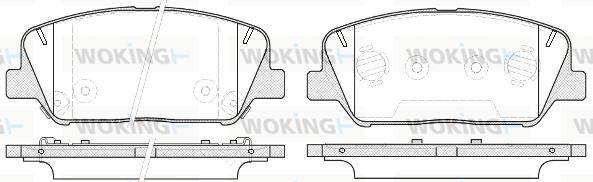 Woking P12983.12 - Bremžu uzliku kompl., Disku bremzes autospares.lv