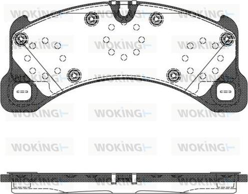 Woking P12453.50 - Bremžu uzliku kompl., Disku bremzes www.autospares.lv