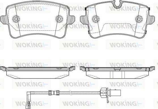 Woking P12433.20 - Brake Pad Set, disc brake www.autospares.lv