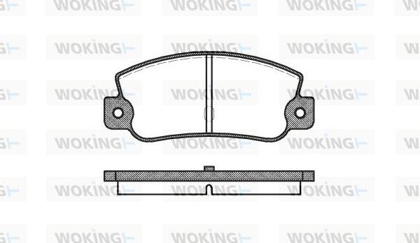 Woking P1253.30 - Bremžu uzliku kompl., Disku bremzes www.autospares.lv