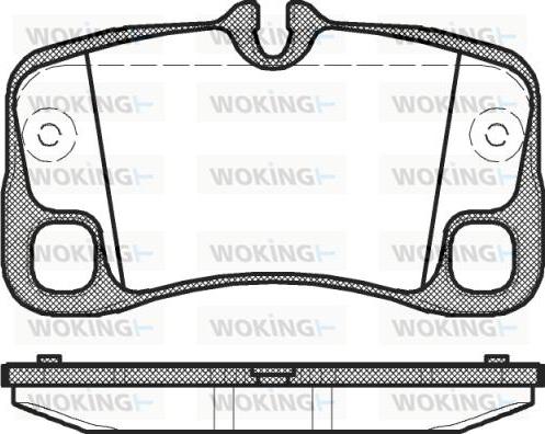 Woking P12693.00 - Bremžu uzliku kompl., Disku bremzes autospares.lv