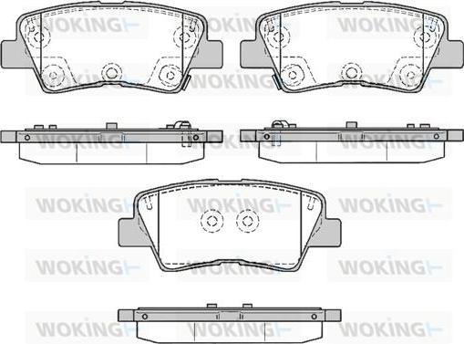 Woking P12623.85 - Bremžu uzliku kompl., Disku bremzes www.autospares.lv