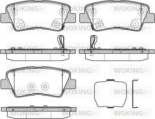 Woking P12623.30 - Bremžu uzliku kompl., Disku bremzes www.autospares.lv