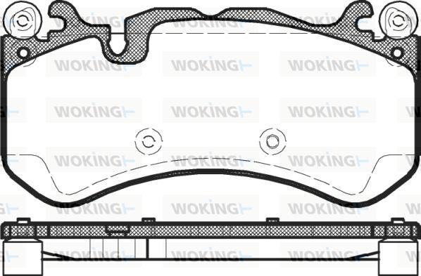 Woking P12003.00 - Bremžu uzliku kompl., Disku bremzes www.autospares.lv