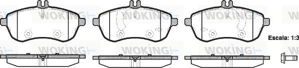 Woking P12013.00 - Bremžu uzliku kompl., Disku bremzes autospares.lv