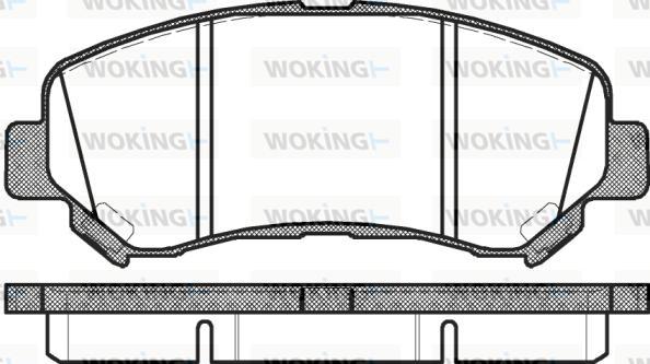 Woking P12183.00 - Bremžu uzliku kompl., Disku bremzes www.autospares.lv