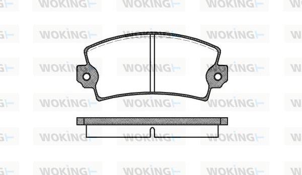 Woking P1213.00 - Bremžu uzliku kompl., Disku bremzes www.autospares.lv