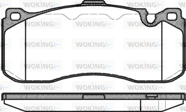 Woking P12803.00 - Brake Pad Set, disc brake www.autospares.lv