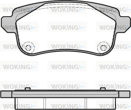 Woking P12873.30 - Bremžu uzliku kompl., Disku bremzes autospares.lv