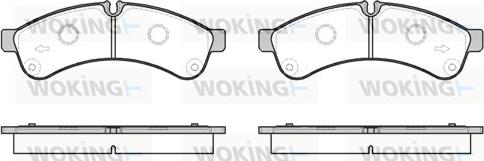 Woking P12393.00 - Тормозные колодки, дисковые, комплект www.autospares.lv