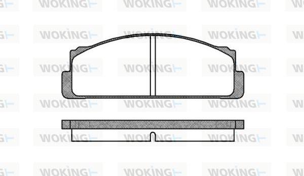 Woking P1223.20 - Brake Pad Set, disc brake www.autospares.lv