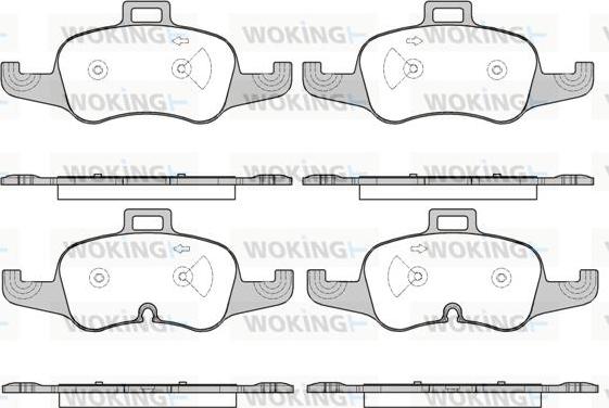 Woking P17533.00 - Bremžu uzliku kompl., Disku bremzes www.autospares.lv