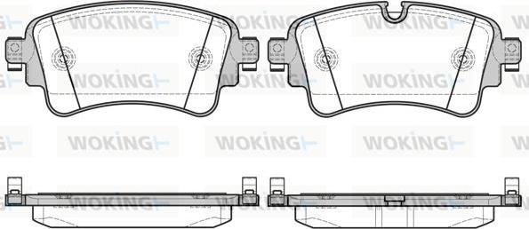 Woking P17693.08 - Bremžu uzliku kompl., Disku bremzes www.autospares.lv