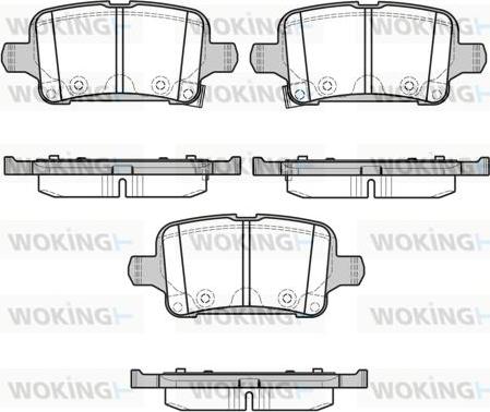 Woking P17283.02 - Bremžu uzliku kompl., Disku bremzes autospares.lv