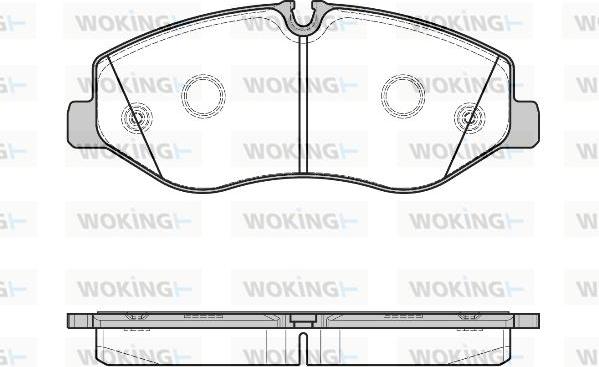 Woking P17233.00 - Bremžu uzliku kompl., Disku bremzes autospares.lv