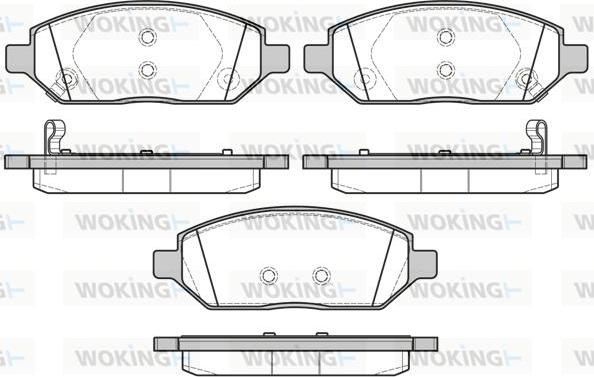 Woking P17743.02 - Brake Pad Set, disc brake www.autospares.lv