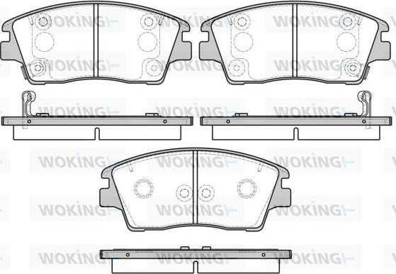 Woking P17763.02 - Bremžu uzliku kompl., Disku bremzes autospares.lv