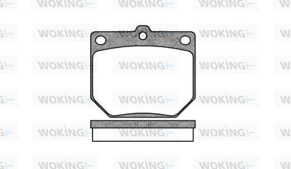 Woking P1773.20 - Brake Pad Set, disc brake www.autospares.lv