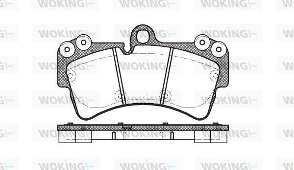 Woking P8953.00 - Bremžu uzliku kompl., Disku bremzes autospares.lv