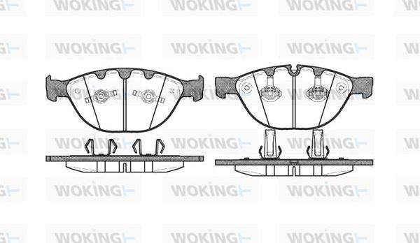 Woking P8583.10 - Bremžu uzliku kompl., Disku bremzes www.autospares.lv