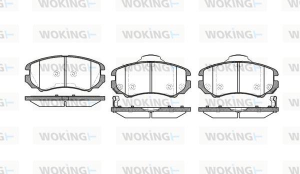 Woking P8533.02 - Brake Pad Set, disc brake www.autospares.lv